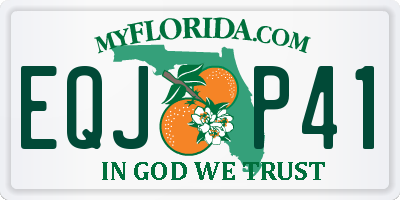 FL license plate EQJP41