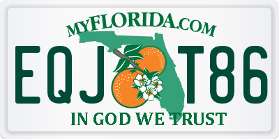 FL license plate EQJT86