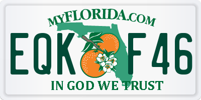 FL license plate EQKF46