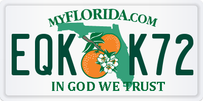 FL license plate EQKK72