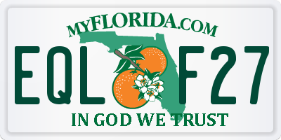 FL license plate EQLF27
