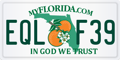 FL license plate EQLF39