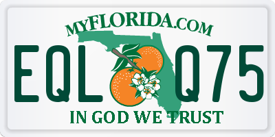 FL license plate EQLQ75