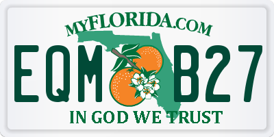 FL license plate EQMB27
