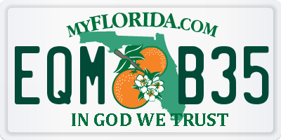 FL license plate EQMB35
