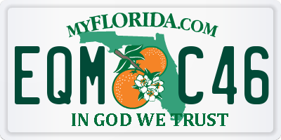 FL license plate EQMC46