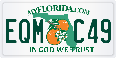 FL license plate EQMC49