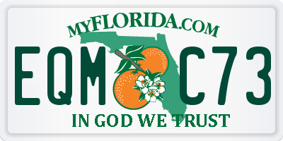 FL license plate EQMC73