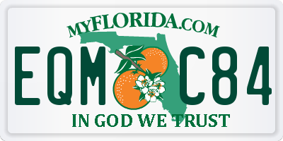 FL license plate EQMC84
