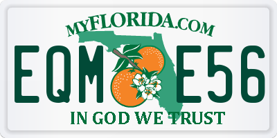 FL license plate EQME56