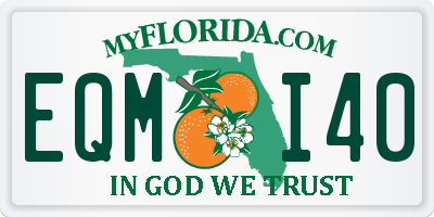 FL license plate EQMI40