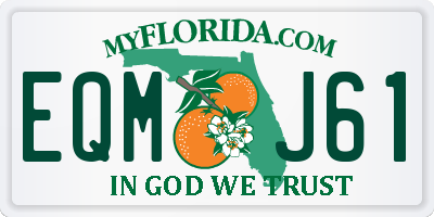 FL license plate EQMJ61
