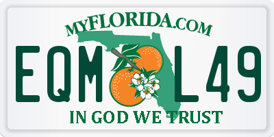FL license plate EQML49