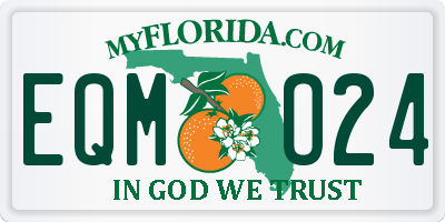 FL license plate EQMO24