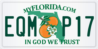 FL license plate EQMP17