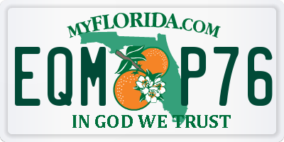 FL license plate EQMP76