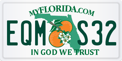 FL license plate EQMS32