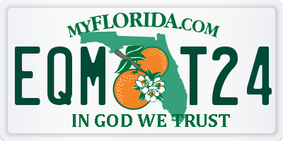 FL license plate EQMT24