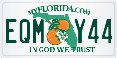 FL license plate EQMY44