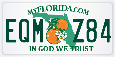 FL license plate EQMZ84