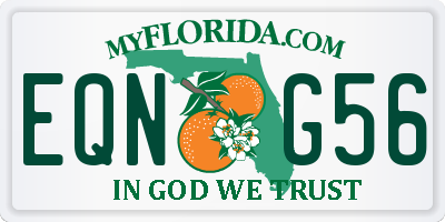 FL license plate EQNG56