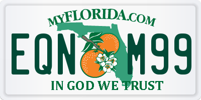 FL license plate EQNM99