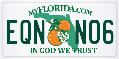 FL license plate EQNN06
