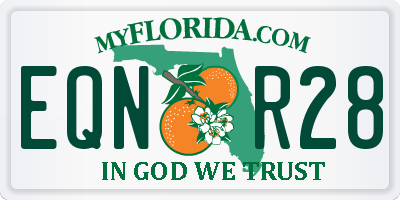 FL license plate EQNR28