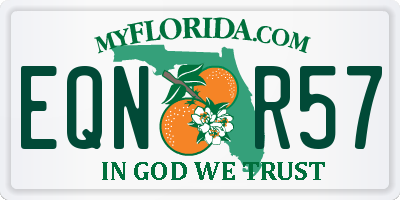 FL license plate EQNR57