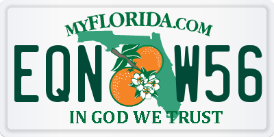 FL license plate EQNW56