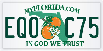 FL license plate EQOC75