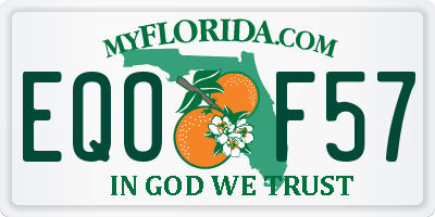 FL license plate EQOF57