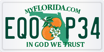 FL license plate EQOP34