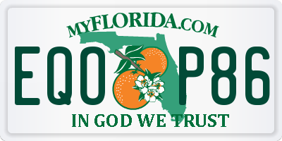 FL license plate EQOP86