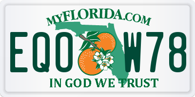 FL license plate EQOW78