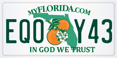 FL license plate EQOY43