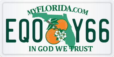 FL license plate EQOY66