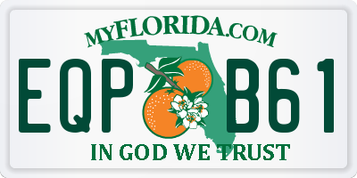 FL license plate EQPB61