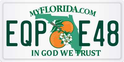 FL license plate EQPE48