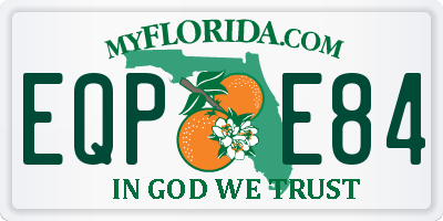 FL license plate EQPE84