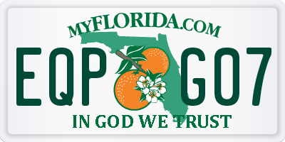 FL license plate EQPG07
