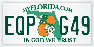 FL license plate EQPG49