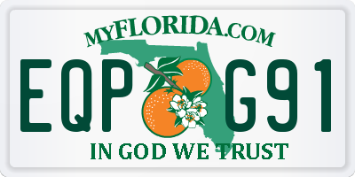 FL license plate EQPG91