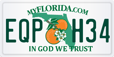 FL license plate EQPH34