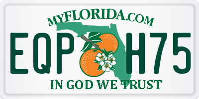 FL license plate EQPH75