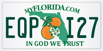 FL license plate EQPI27