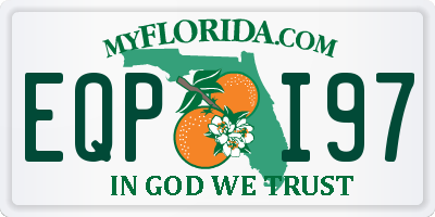 FL license plate EQPI97