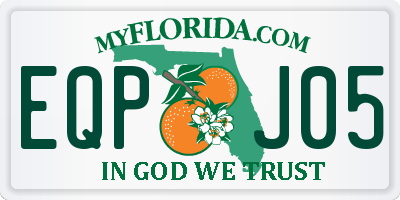 FL license plate EQPJ05