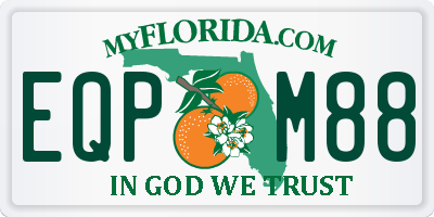 FL license plate EQPM88