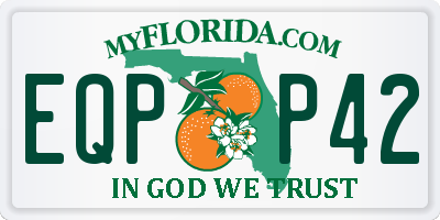 FL license plate EQPP42